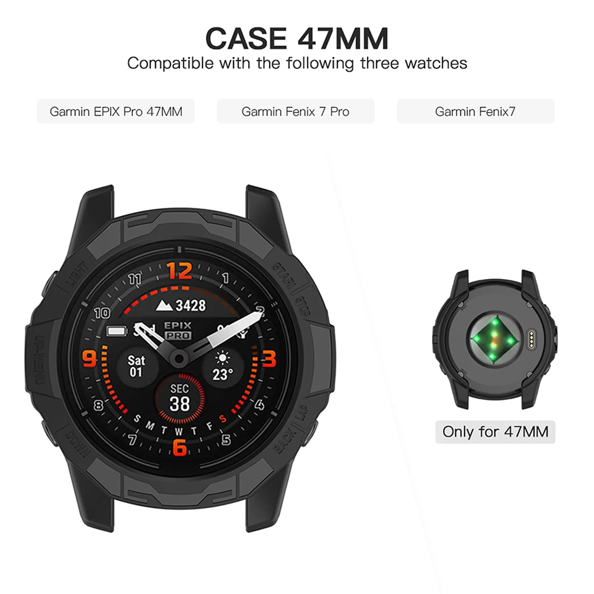 [ Pack of 6 ] Case For Garmin EPIX Pro 47mm/Fenix 7 Pro/Fenix7- Soft TPU Protective Watch Case Cover