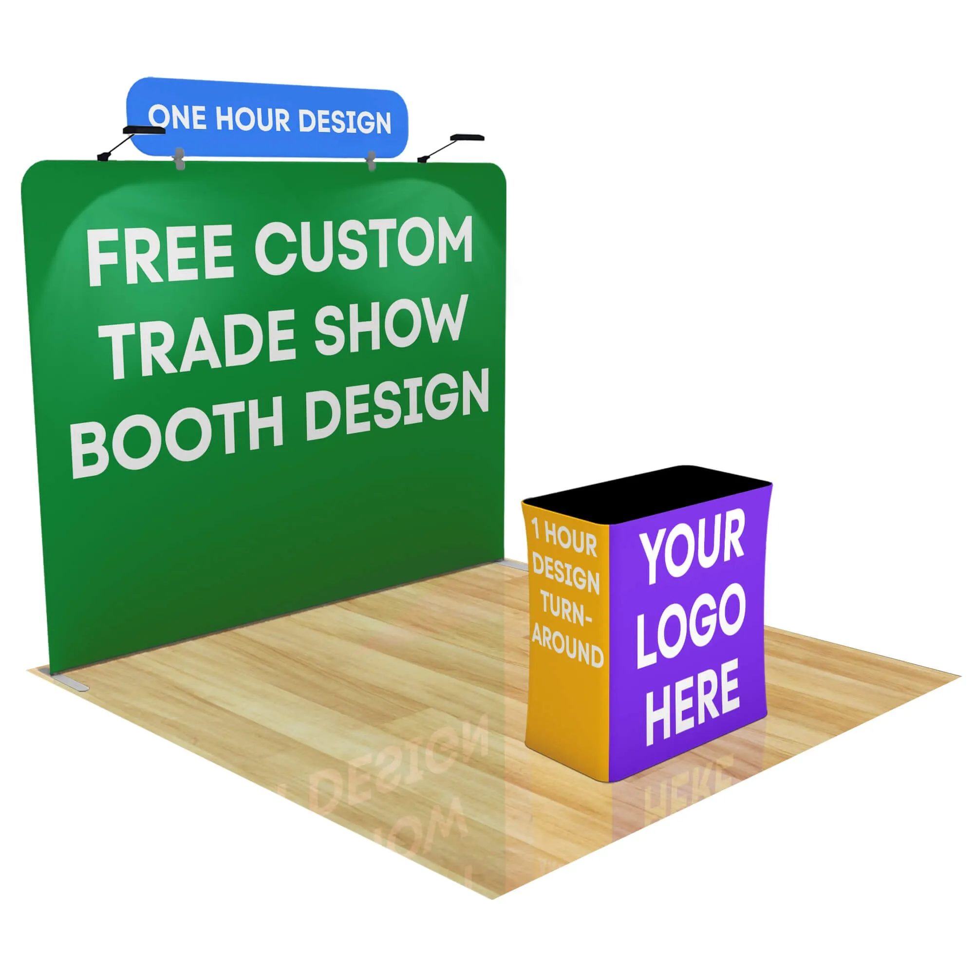 10ft FastZip™ Custom Trade Show Booth Builder