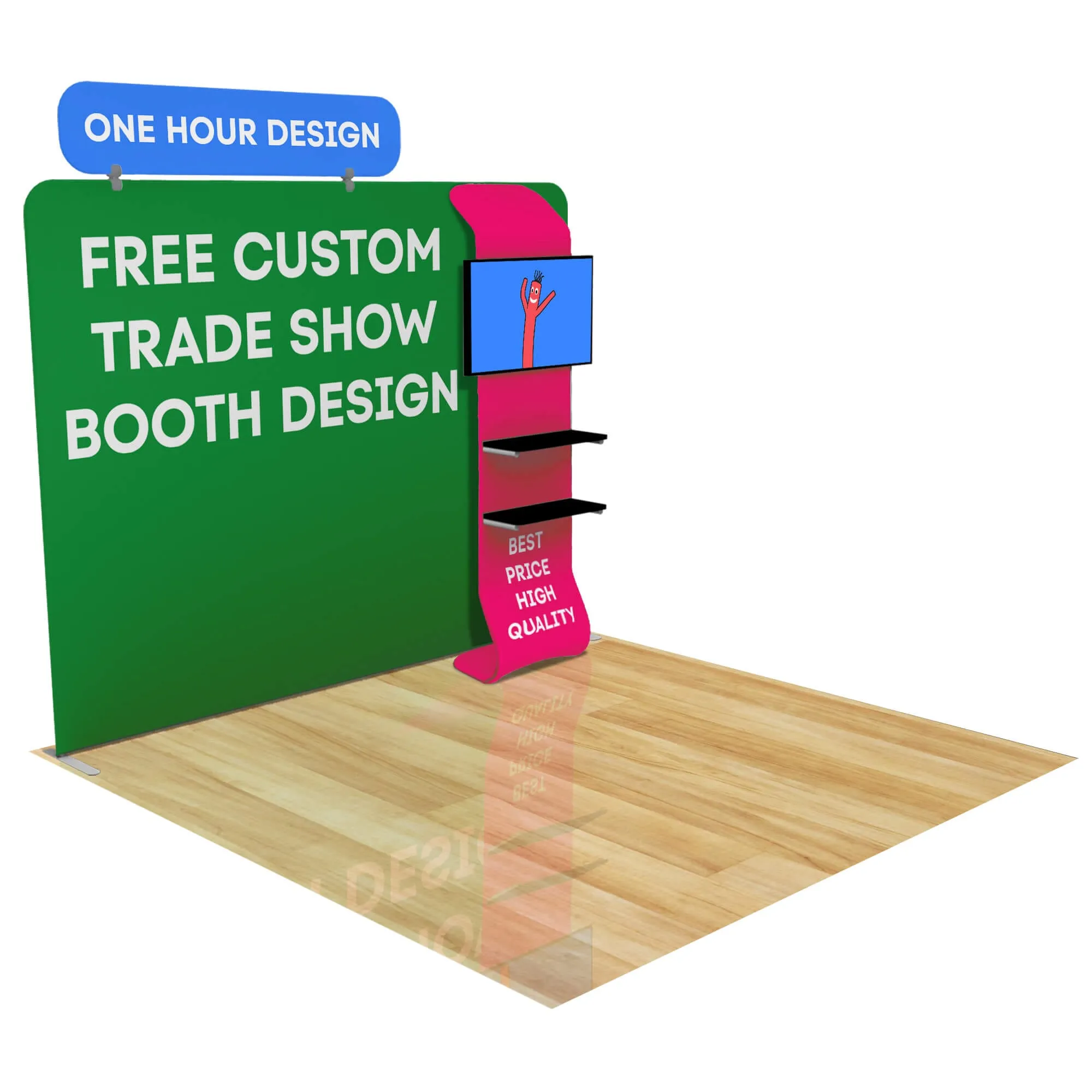 10ft FastZip™ Custom Trade Show Booth Builder