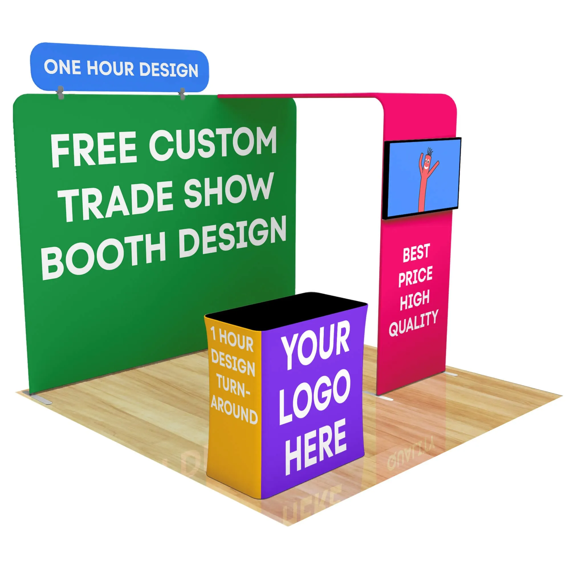 10ft FastZip™ Custom Trade Show Booth Builder