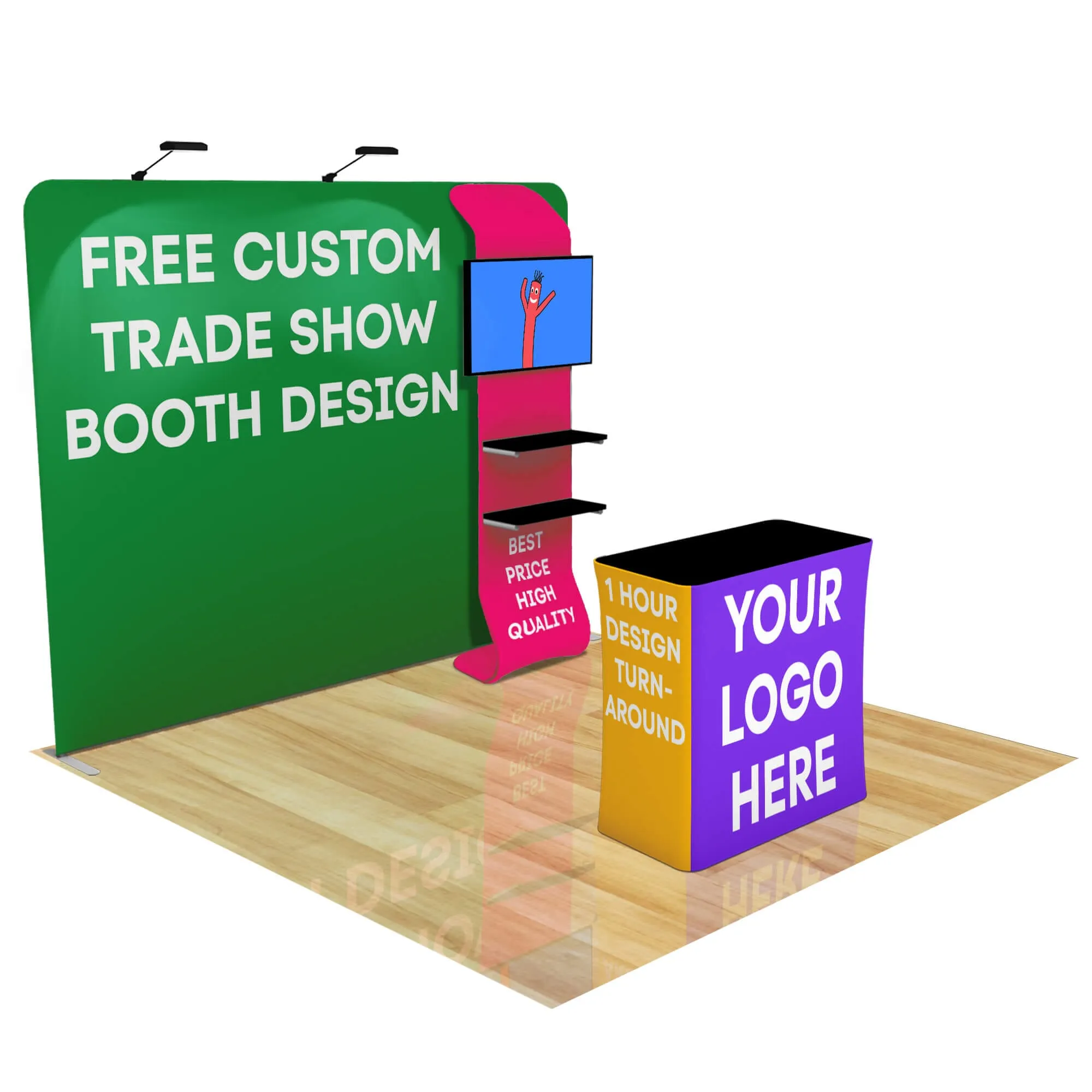 10ft FastZip™ Custom Trade Show Booth Builder