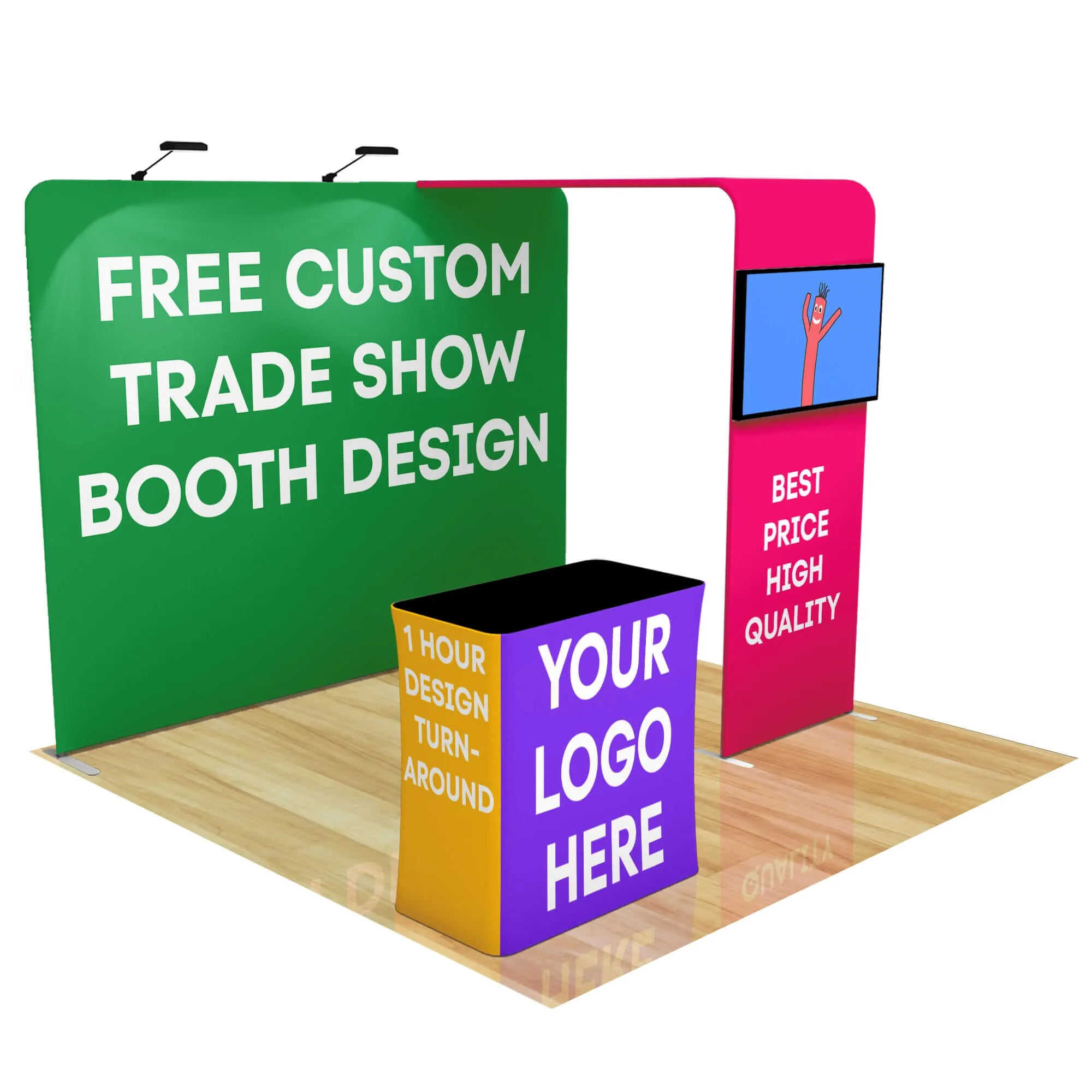 10ft FastZip™ Custom Trade Show Booth Builder