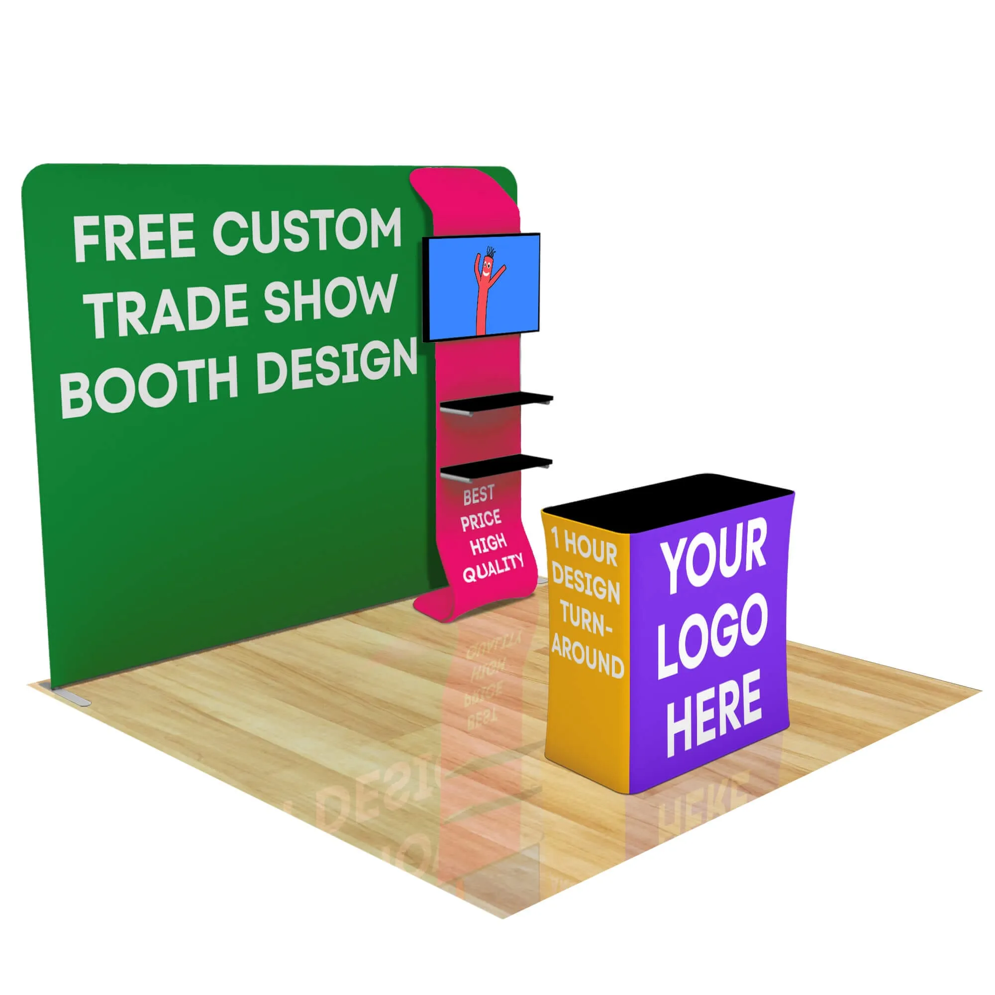 10ft FastZip™ Custom Trade Show Booth Builder