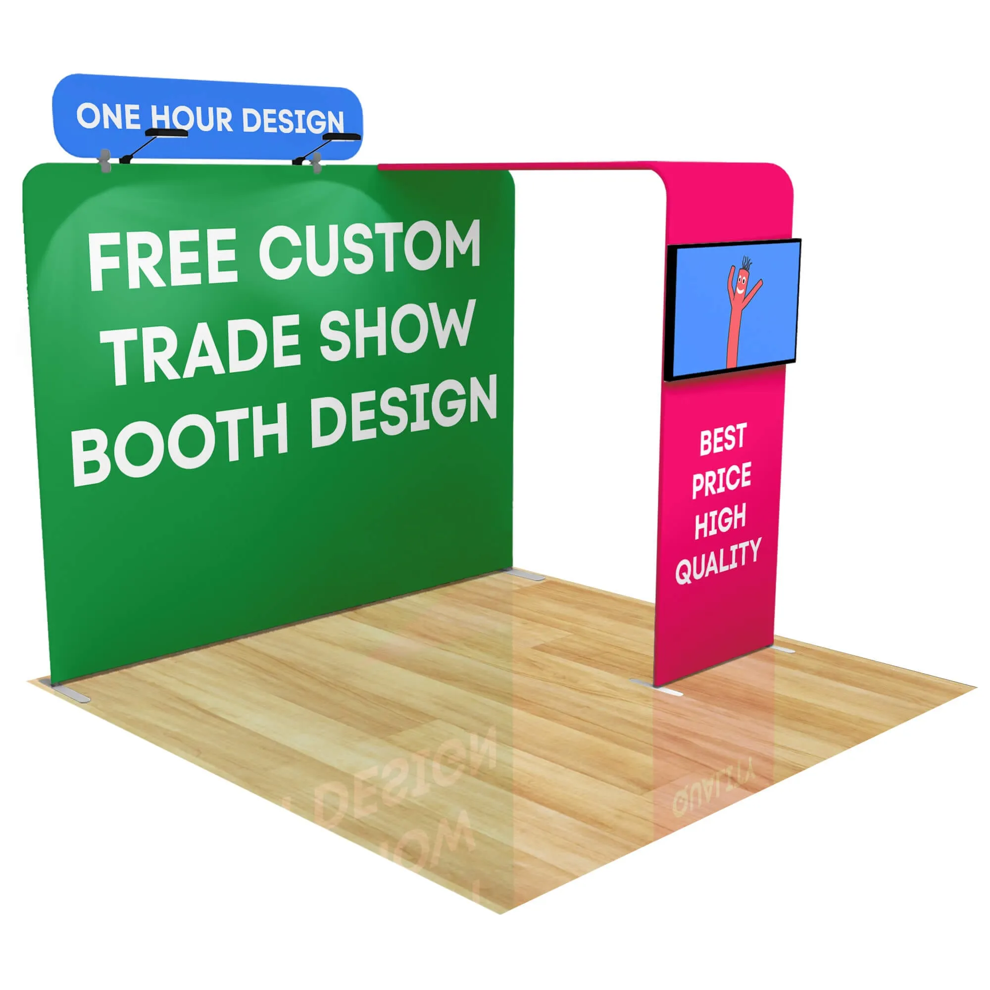 10ft FastZip™ Custom Trade Show Booth Builder