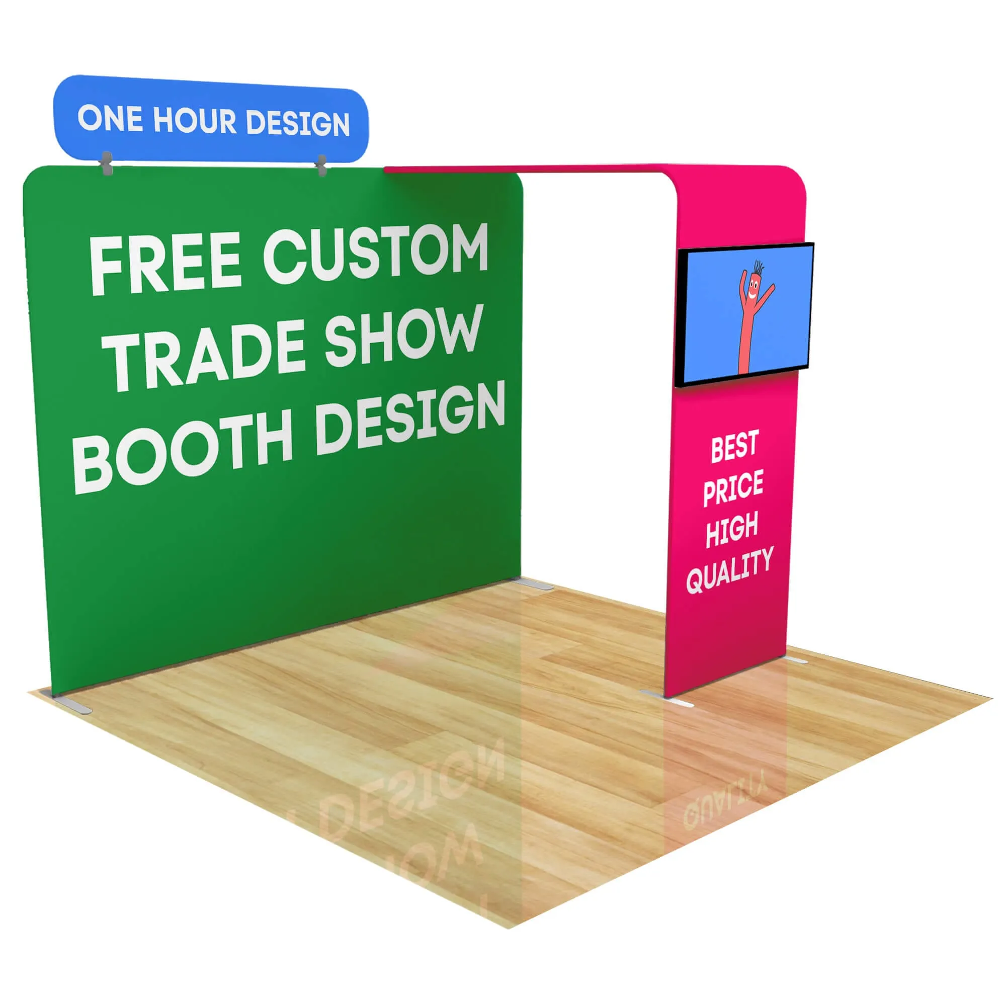 10ft FastZip™ Custom Trade Show Booth Builder