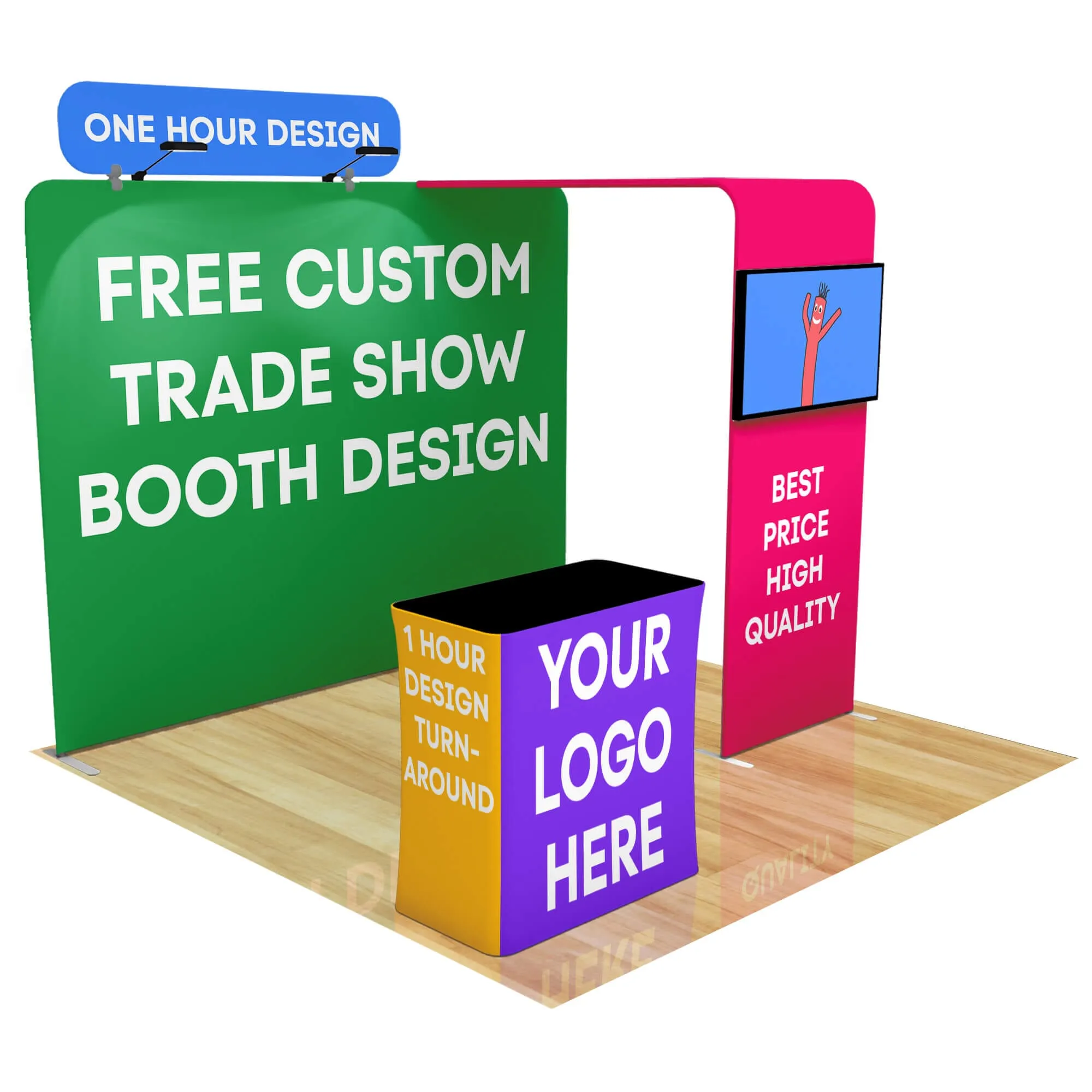 10ft FastZip™ Custom Trade Show Booth Builder