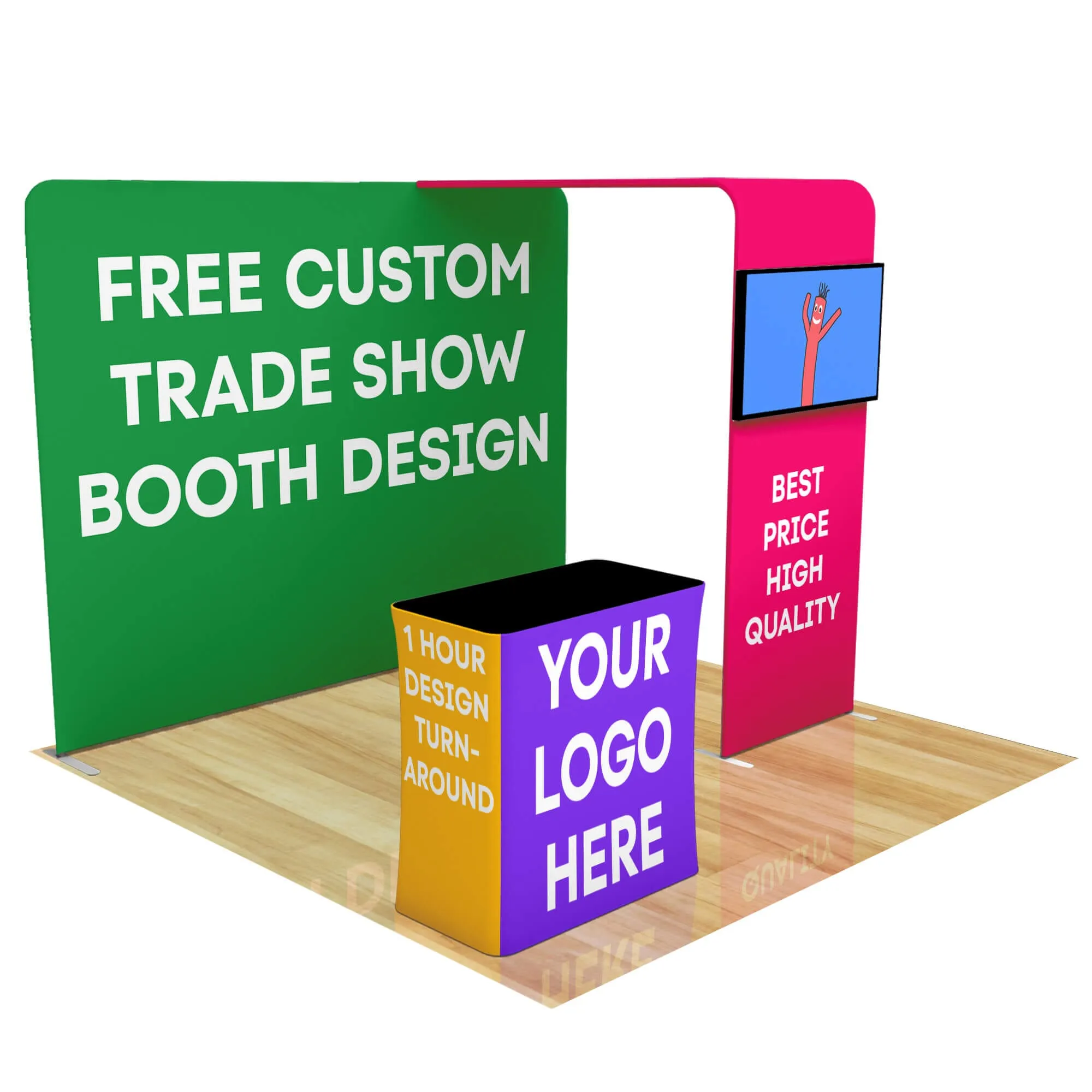 10ft FastZip™ Custom Trade Show Booth Builder