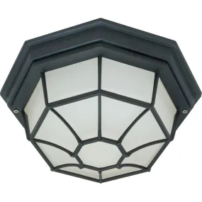 11 In. Outdoor Flush Mount Black finish