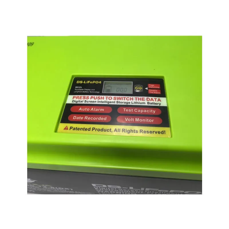 12.8V 200AH-12.8 2560Wh Lithium Battery With A Digital Intelligent Screen