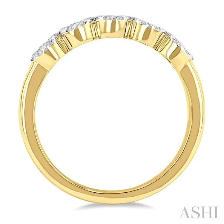 1/3 ctw 5-Stone Lovebright Round Cut Diamond Ring in 14K Yellow and White Gold