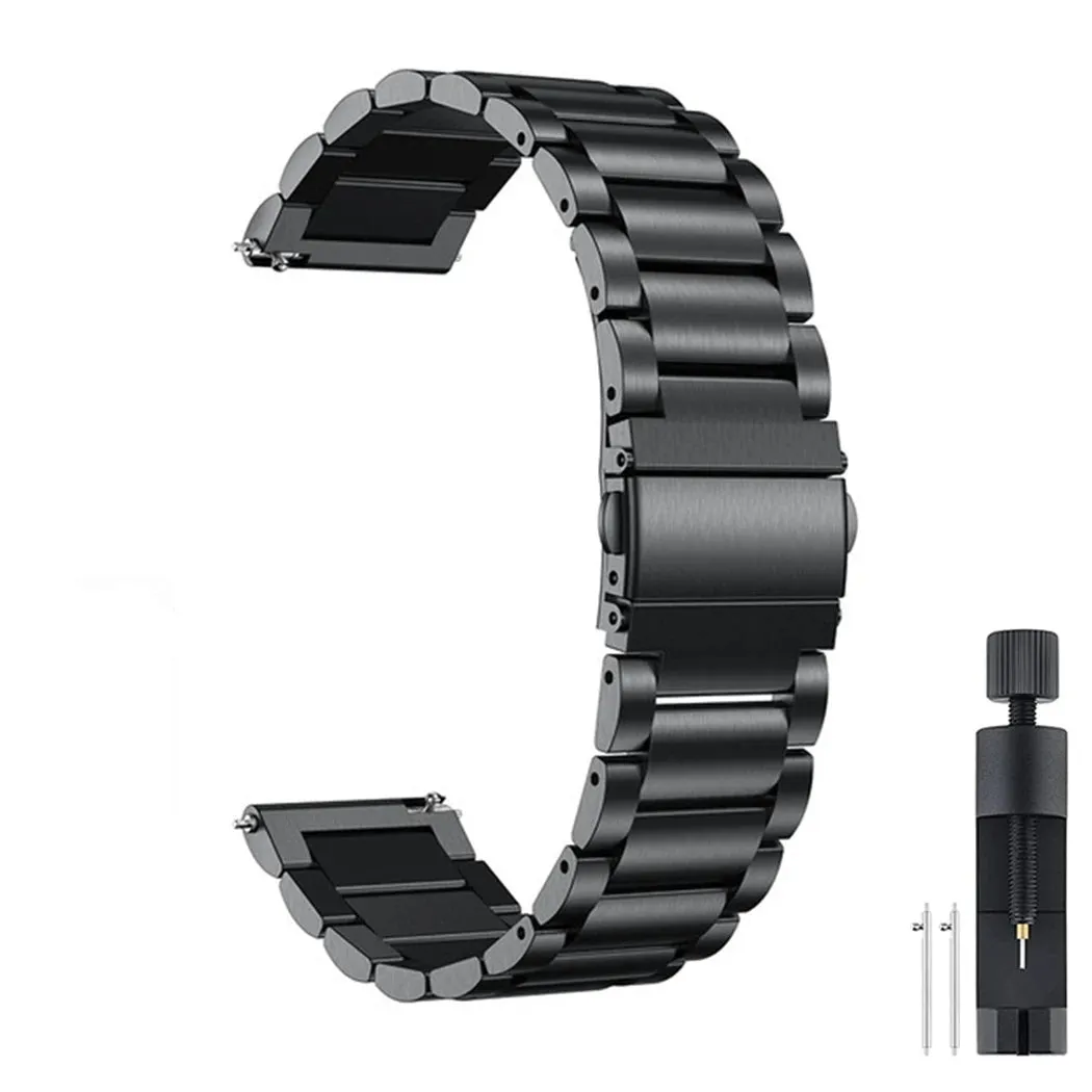 18mm 22mm 20mm Watch Band For Samsung Galaxy Watch 6/5/4/3 40mm 44mm S3 Active 2 Huawei Watch GT4 GT3 Gt2e Stainless Steel Band Also Fits GARMIN FOSSIL and more