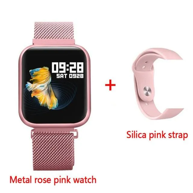 2019 Womens' Smartwatch Fitness Bracelet P80 Full Touchscreen Waterproof Heart Rate Monitor