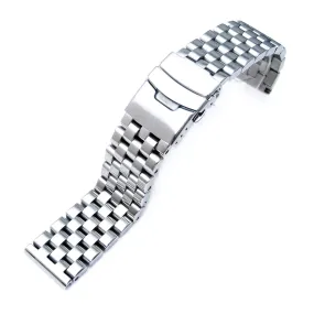 20mm or 22mm or 24mm Brushed Watch Band Straight End, Super Engineer I 316L Stainless Steel