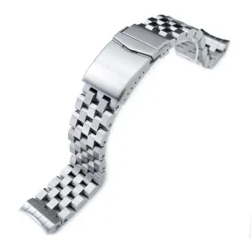 20mm Super Engineer II Watch Band for Seiko MM300 Prospex Marinemaster SBDX001 SBDX017 SBDX023, Stainless Steel - Brushed, V-Diver Clasp