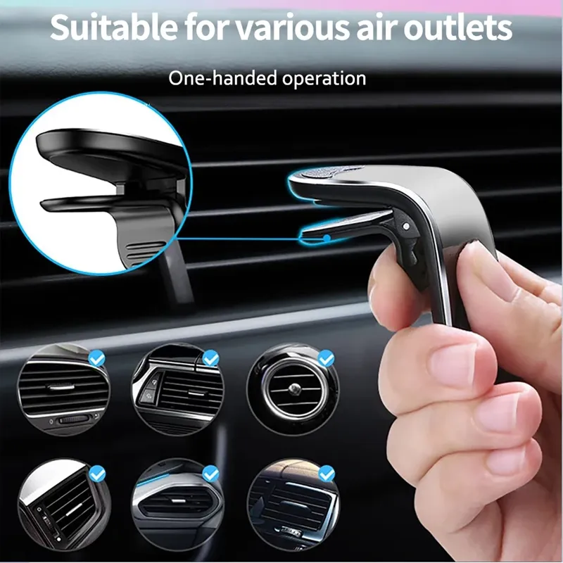 360° Magnetic Car Phone Holder Air Vent Clip- Ab-Q581