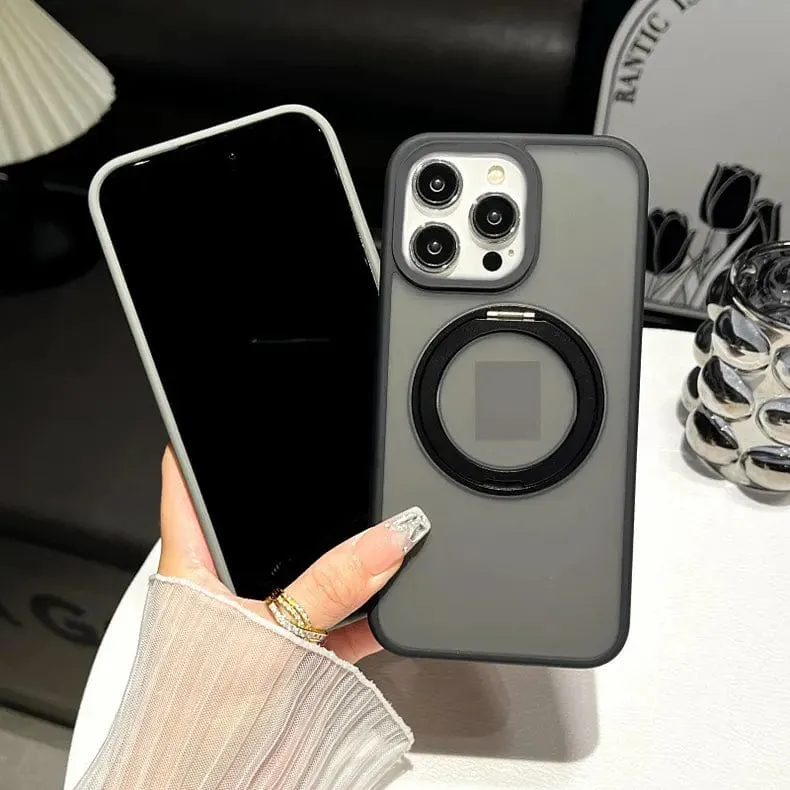 360° Rotatable Magnetic KickStand Shockproof Hard Phone Case for Apple iPhone