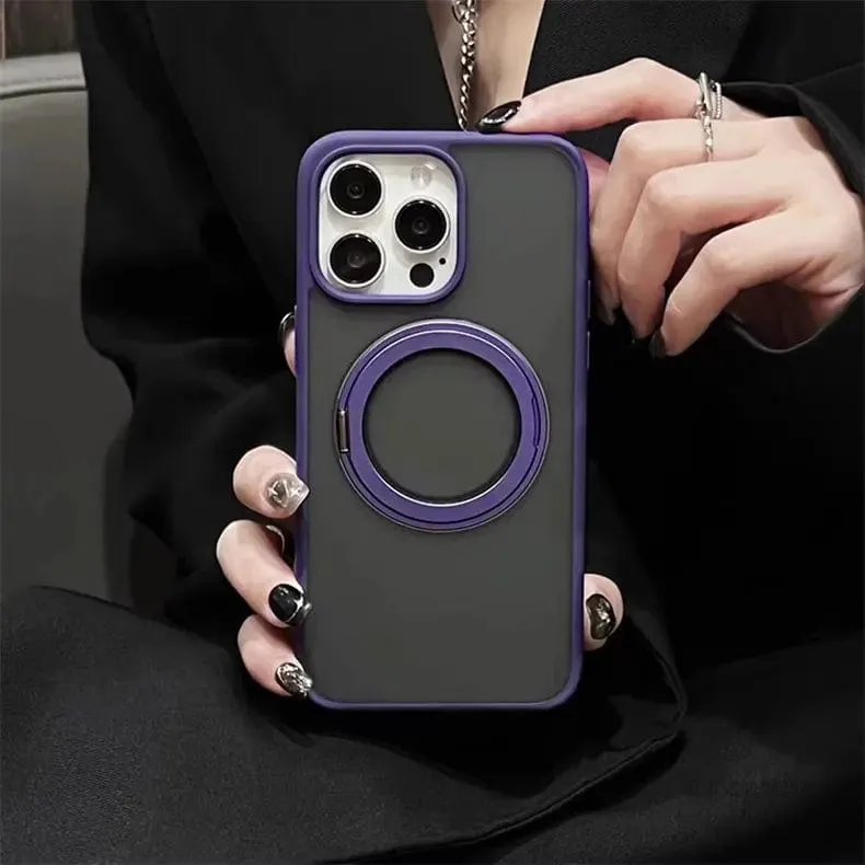 360° Rotatable Magnetic KickStand Shockproof Hard Phone Case for Apple iPhone