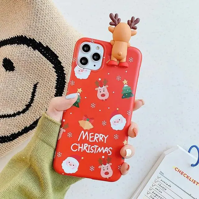 3D Christmas Reindeer Case