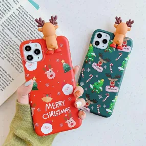 3D Christmas Reindeer Case