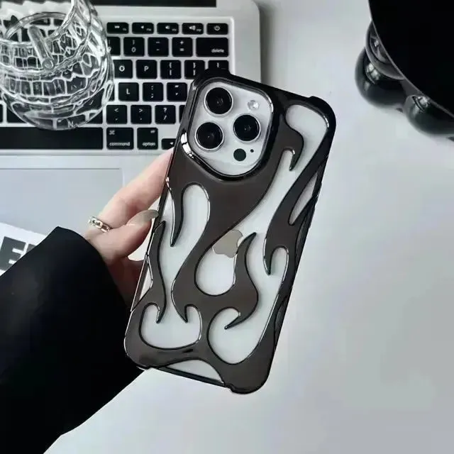 3D Hollowed Flame Phone Case (For iPhones)