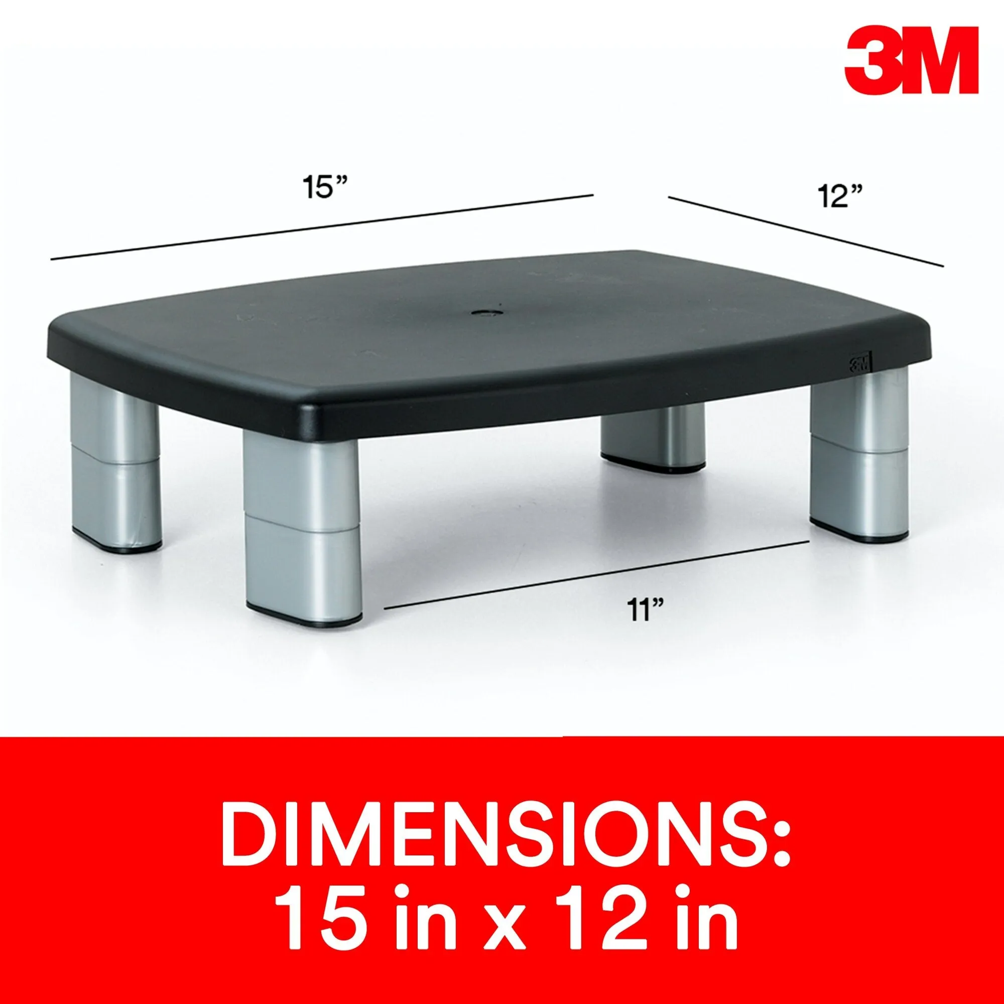 3M Adjustable Monitor Stand MS80B