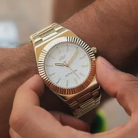 42MM Fluted Bezel Alpha Era® in Yellow Gold