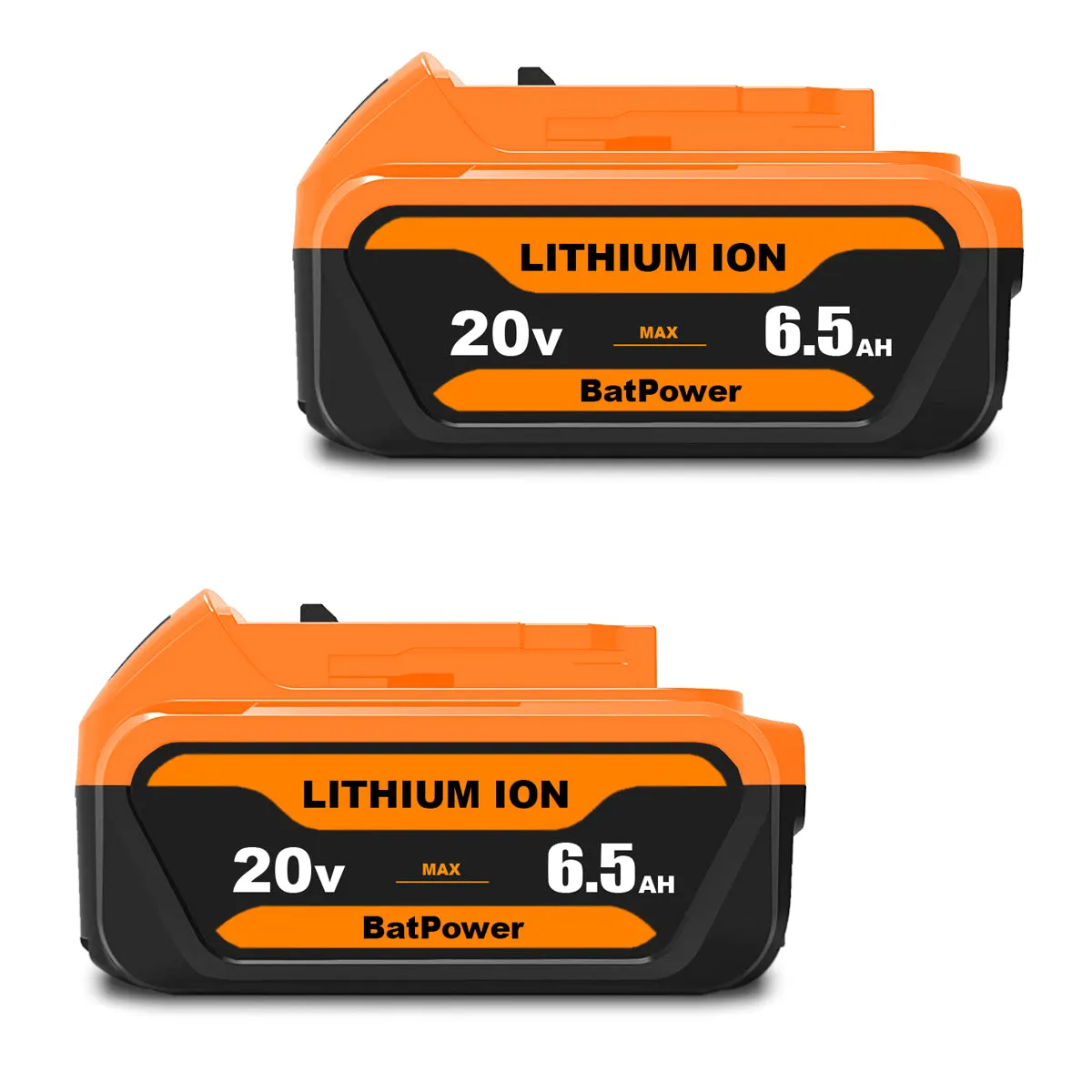 6.5Ah 20V Max Battery Premium 6.0Ah DCB206 Replacement for Dewalt 20V Battery 6.0Ah 5.0Ah 4.0Ah DCB206 DCB204 DCB205-2 Lithium Ion 20v Max XR Battery