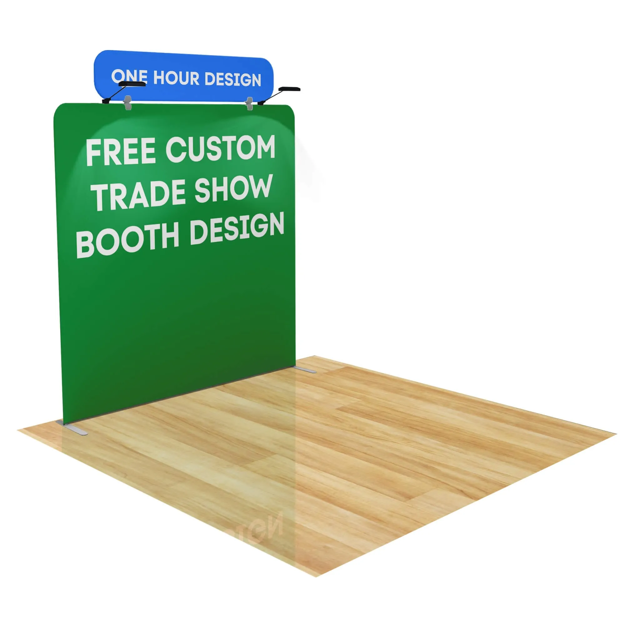 8ft FastZip™ Custom Trade Show Booth Builder