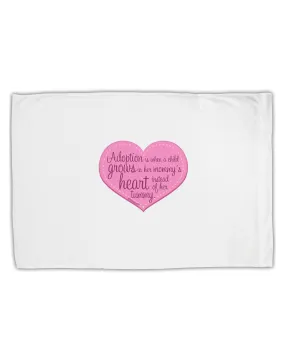 Adoption is When - Mom and Daughter Quote Standard Size Polyester Pillow Case by TooLoud