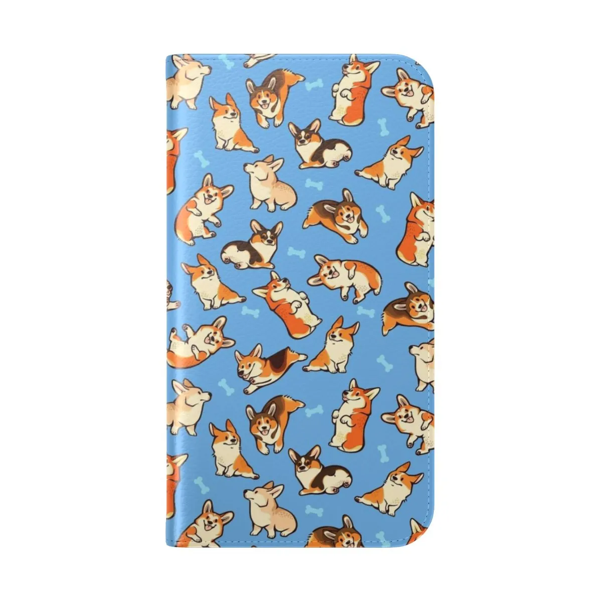 Adorable Blue Corgi Pattern Phone Case