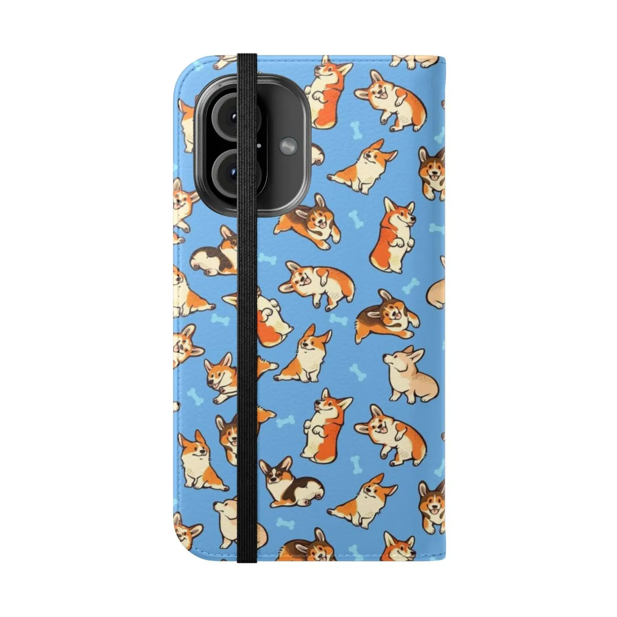 Adorable Blue Corgi Pattern Phone Case