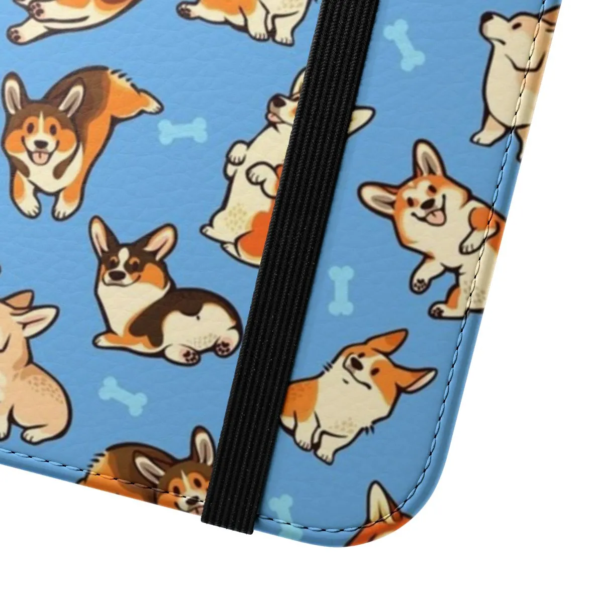 Adorable Blue Corgi Pattern Phone Case