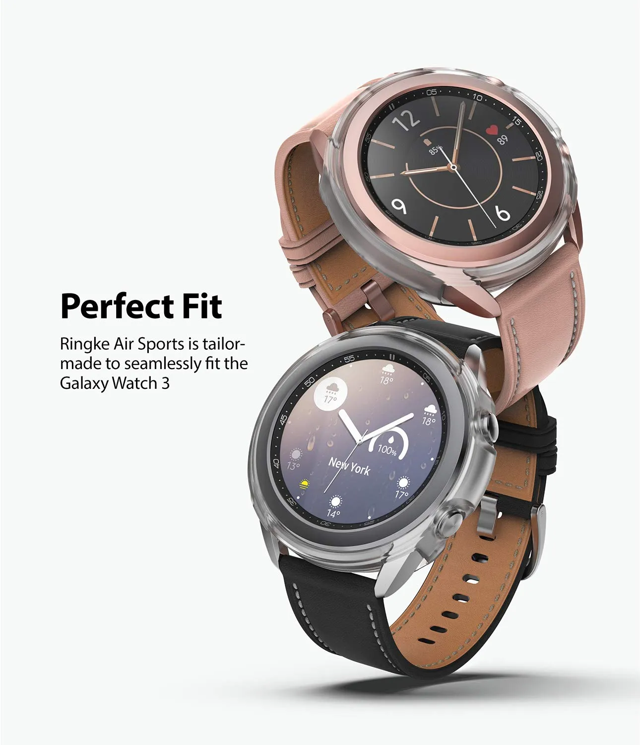 Air Sports Case Designed for Galaxy Watch 3 41mm - Matte Clear