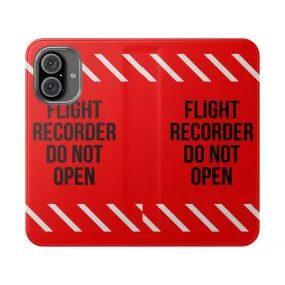 Airplane Enthusiast's Flip Cover Phone Case - Inspired by Flight Recorders