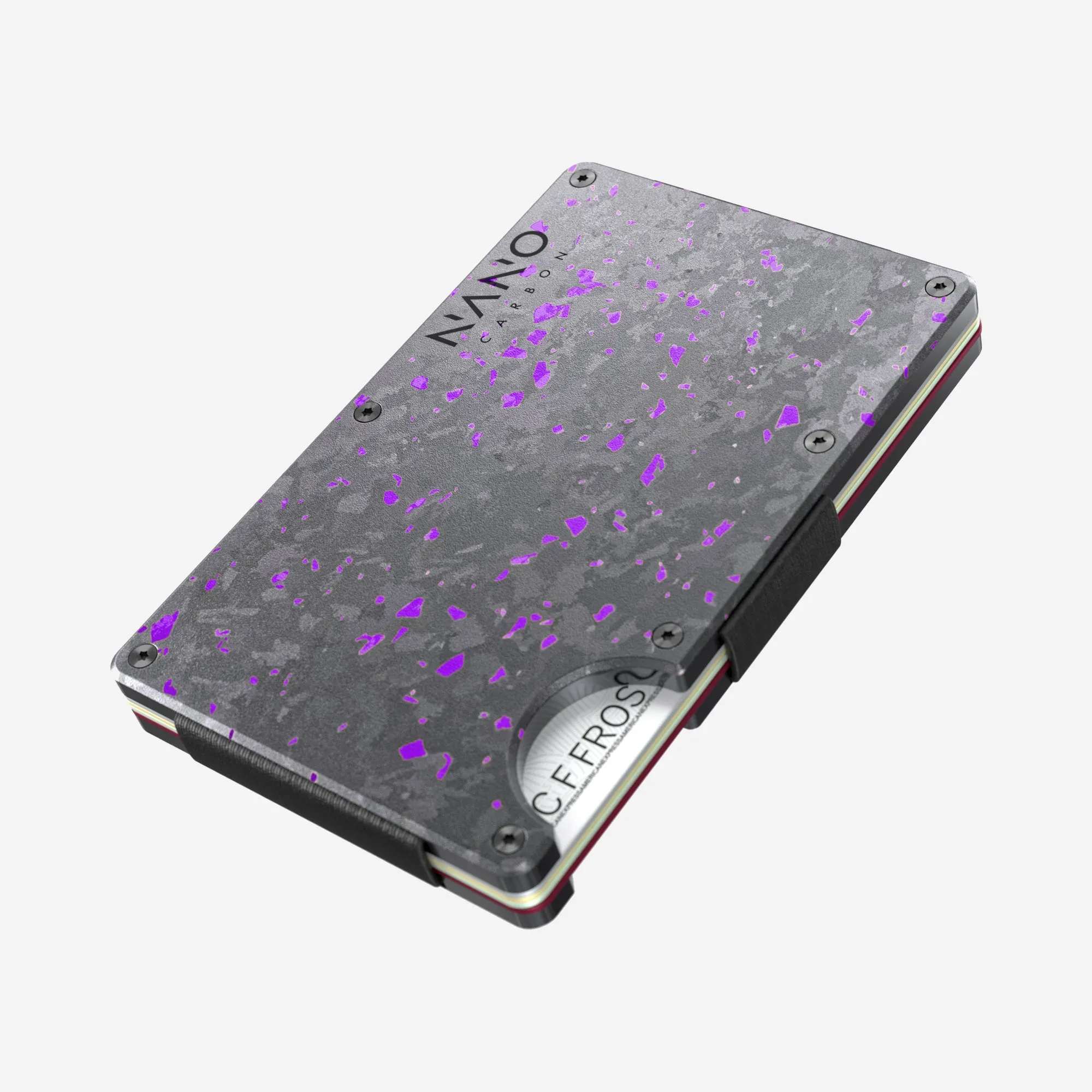 AirTag Money Clip Wallet (Nero/Viola)