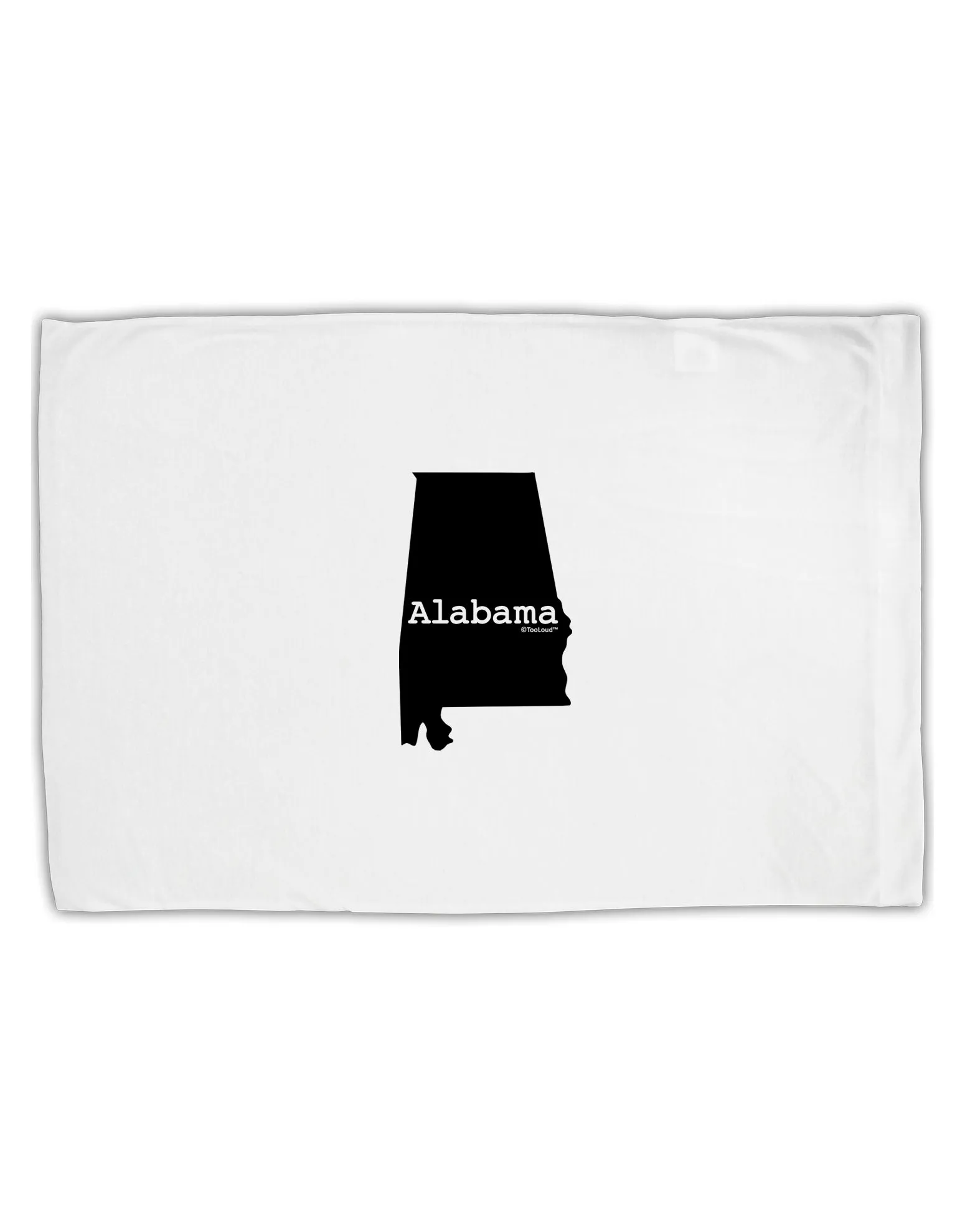 Alabama - United States Shape Standard Size Polyester Pillow Case by TooLoud