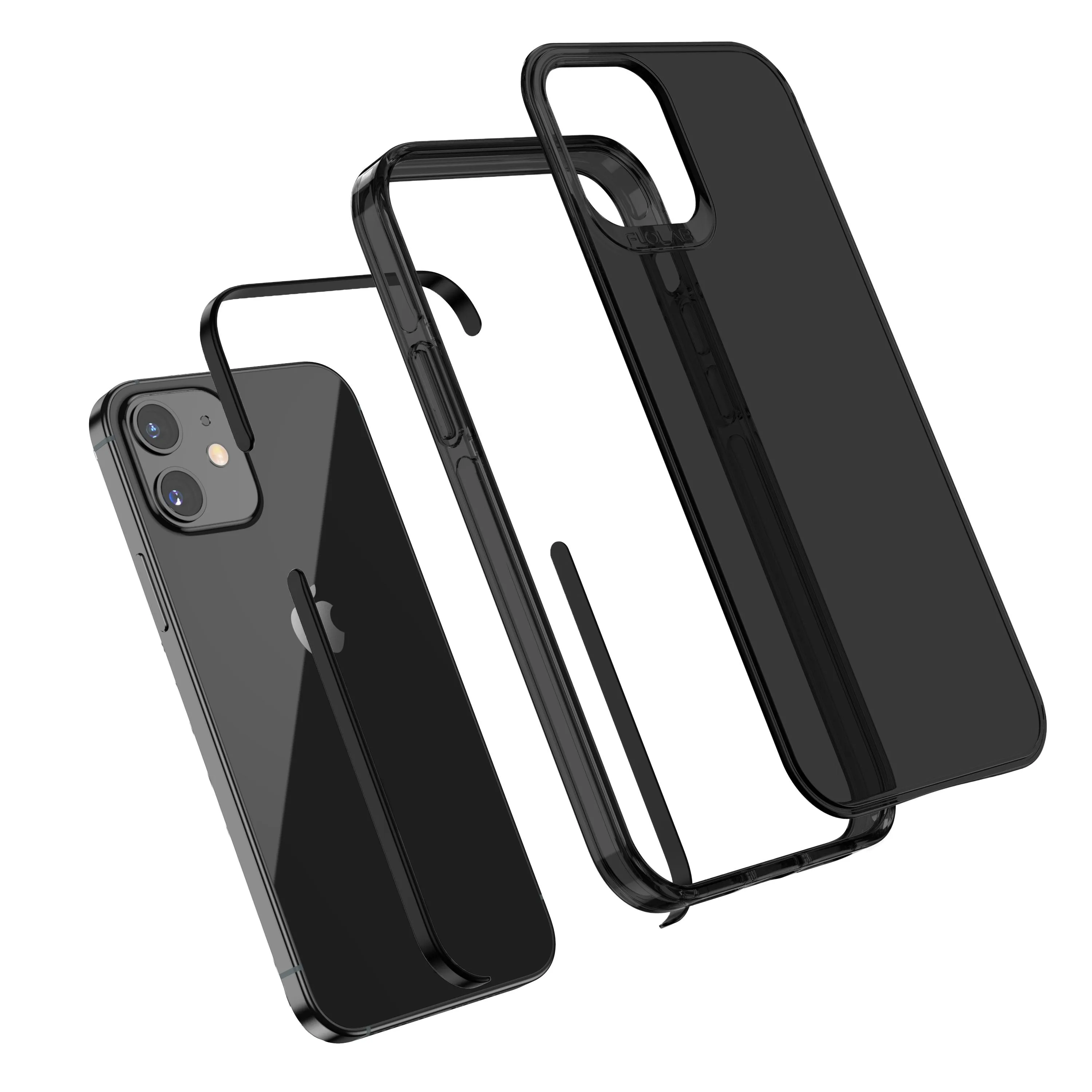 All Black Everything iPhone 12 Phone Case TAFFYCA Series