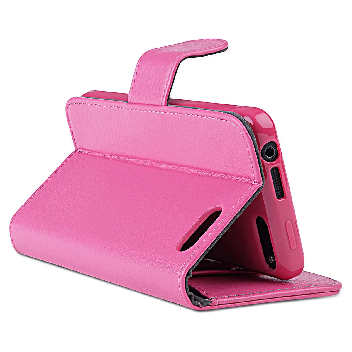 Amazon Fire Leather Book Case-Pink