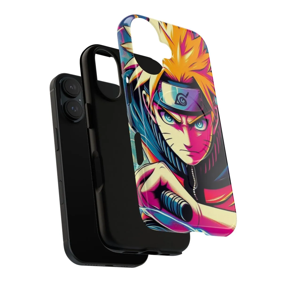 Animated Combat Pose Magnetic Tough Phone Cases