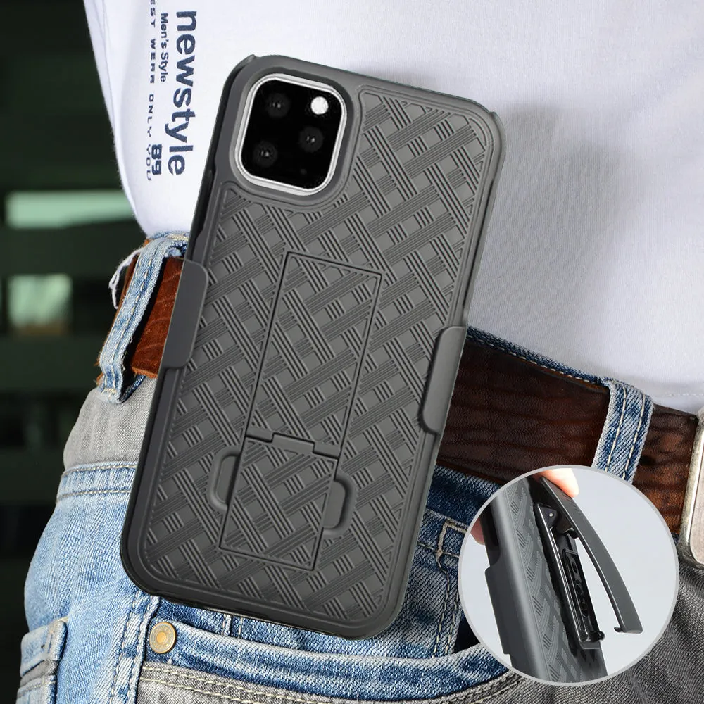 Apple iPhone 11 Pro Case, Rugged Slim Rotating Swivel Lock Holster Shell Combo Clip Cover For iPhone 11 Pro