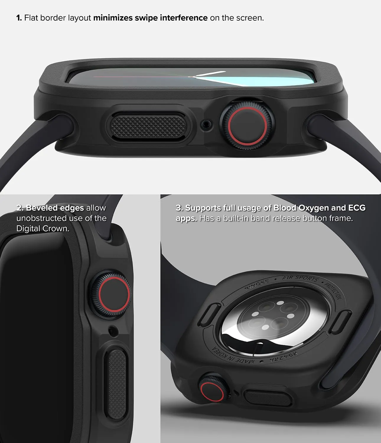 Apple Watch 10 46mm Air Sports Case - Black