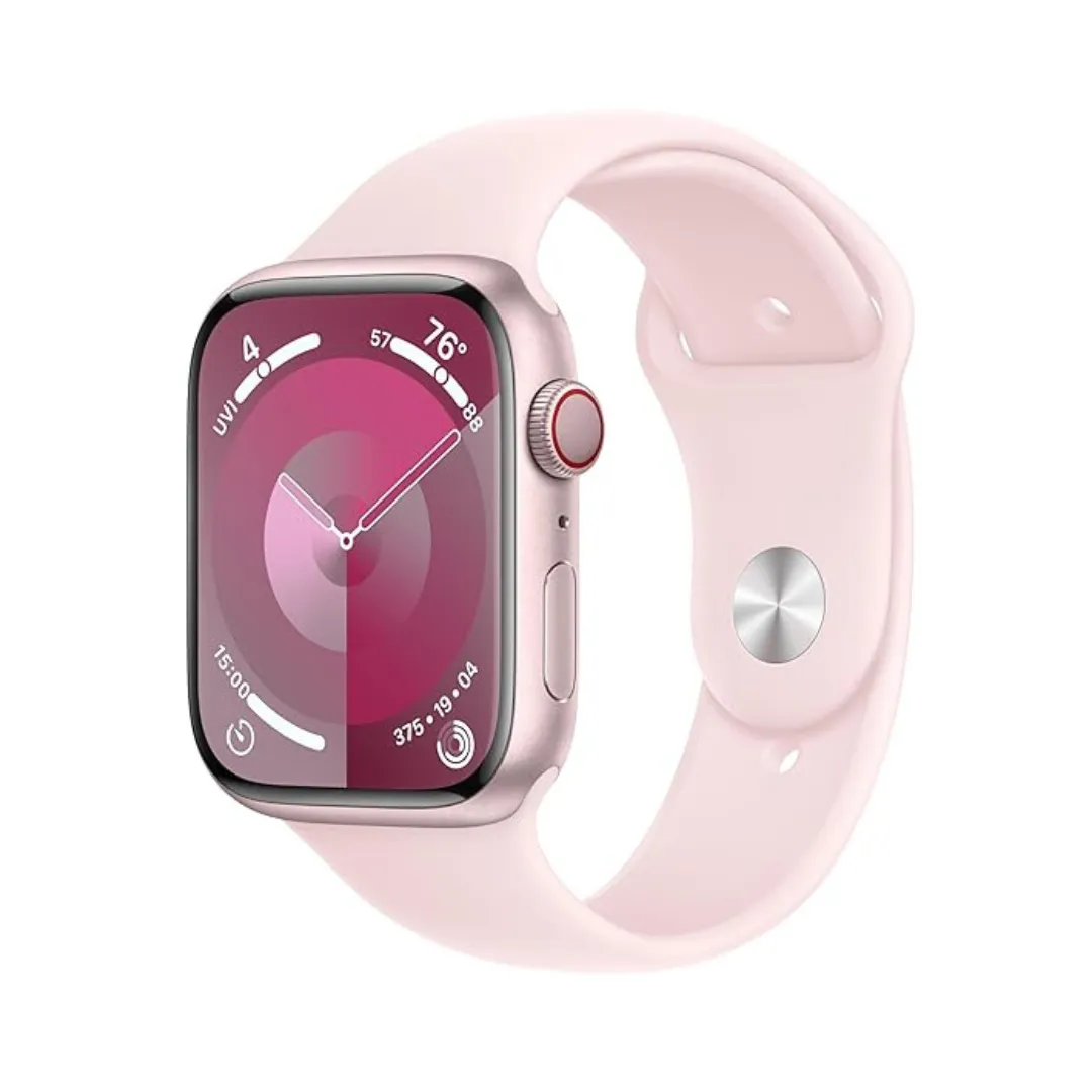 Apple Watch Series 9 [GPS   Cellular 45mm] Smartwatch with Pink Aluminum Case