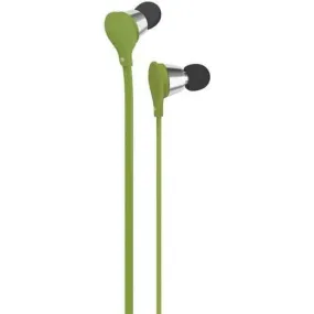 At&amp;amp;t Jive Noise-isolating Earbuds With Microphone (green) (pack of 1 Ea)