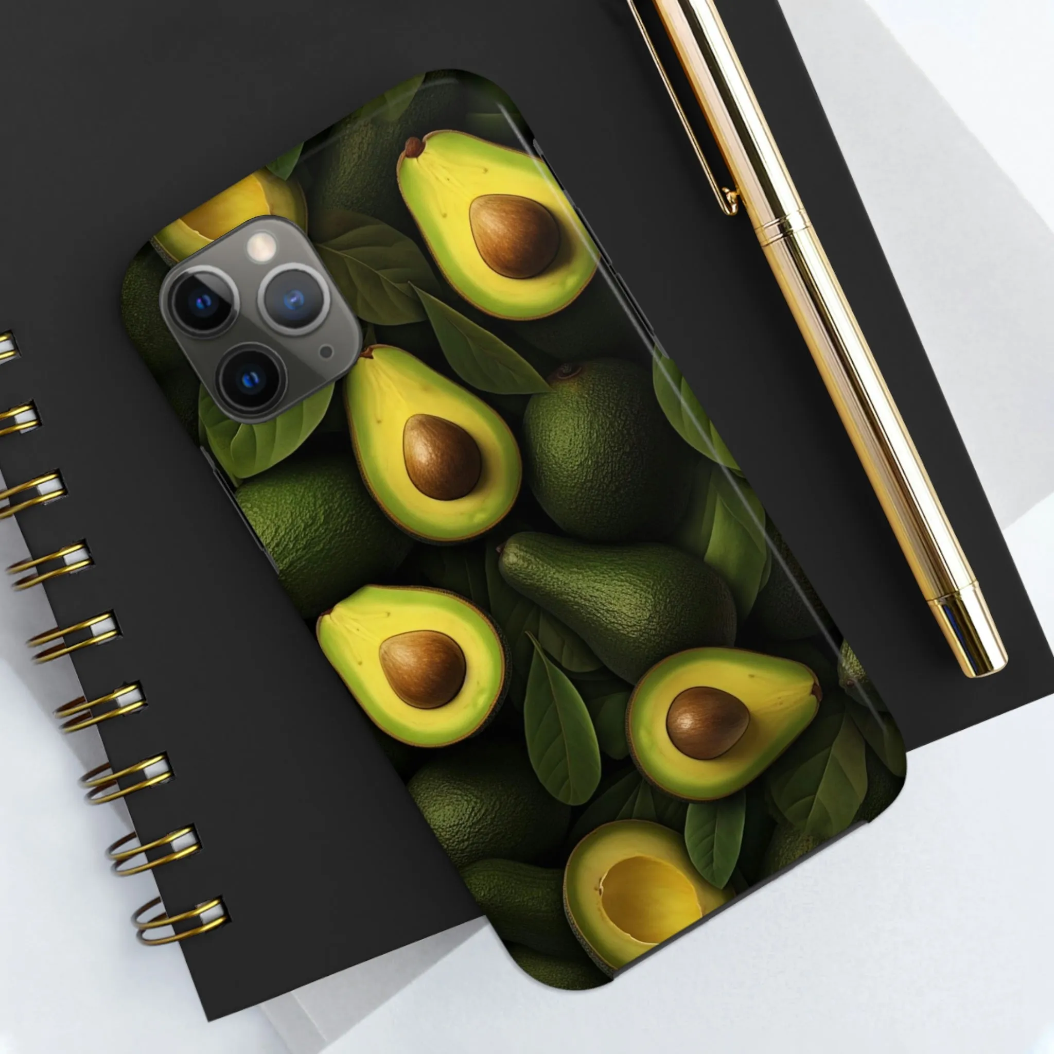 Avocado iPhone 14 13 Pro Max Tough Case Mate, Green Cute Aesthetic Iphone 12 11 Mini SE  X XR XS 8 Plus 7 6 Phone Cover Gift