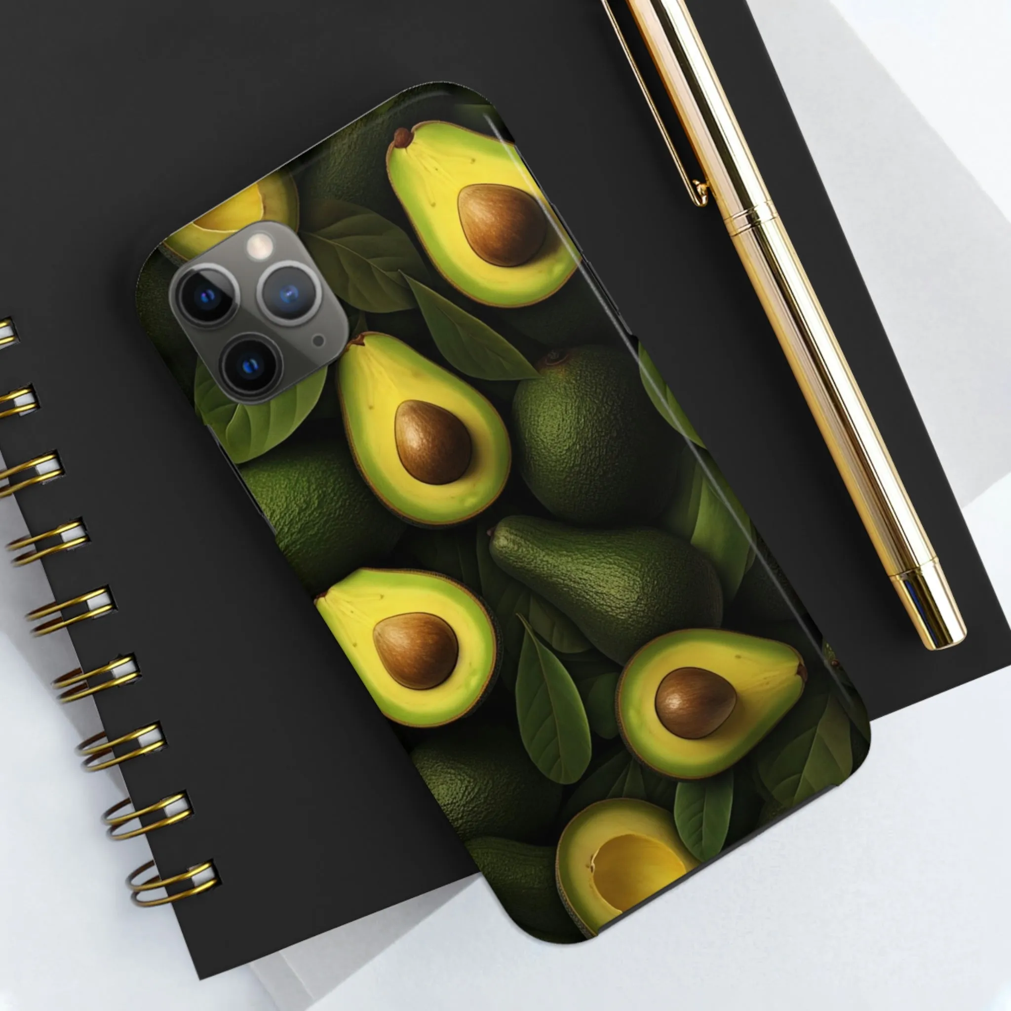 Avocado iPhone 14 13 Pro Max Tough Case Mate, Green Cute Aesthetic Iphone 12 11 Mini SE  X XR XS 8 Plus 7 6 Phone Cover Gift