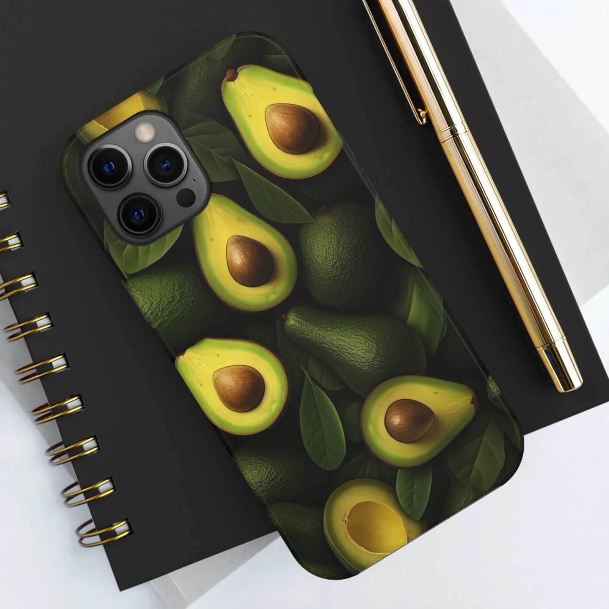 Avocado iPhone 14 13 Pro Max Tough Case Mate, Green Cute Aesthetic Iphone 12 11 Mini SE  X XR XS 8 Plus 7 6 Phone Cover Gift