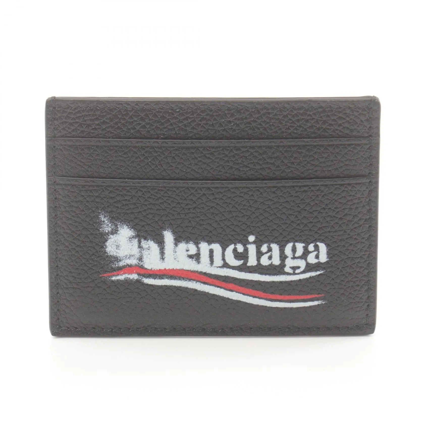 Balenciaga Leather Logo Card Case Leather Card Case 594309 in Great Condition