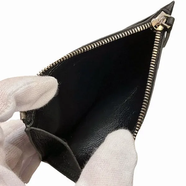 Balenciaga Leather Logo Punching Long Wallet Coin Case