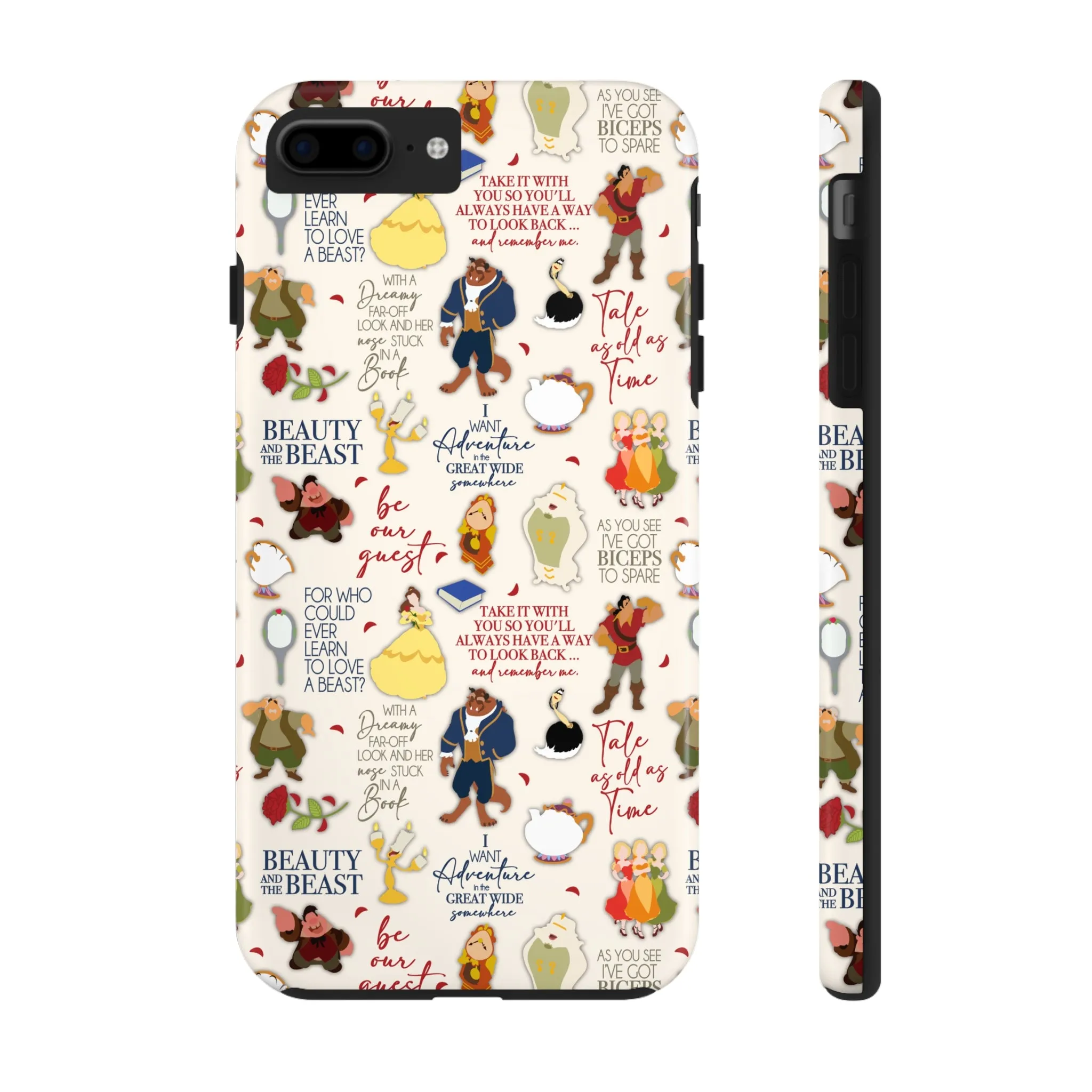 Beauty and the Beast Evermore Quotes Inspired Phone Case Gift Inspired Fan Art Iphone