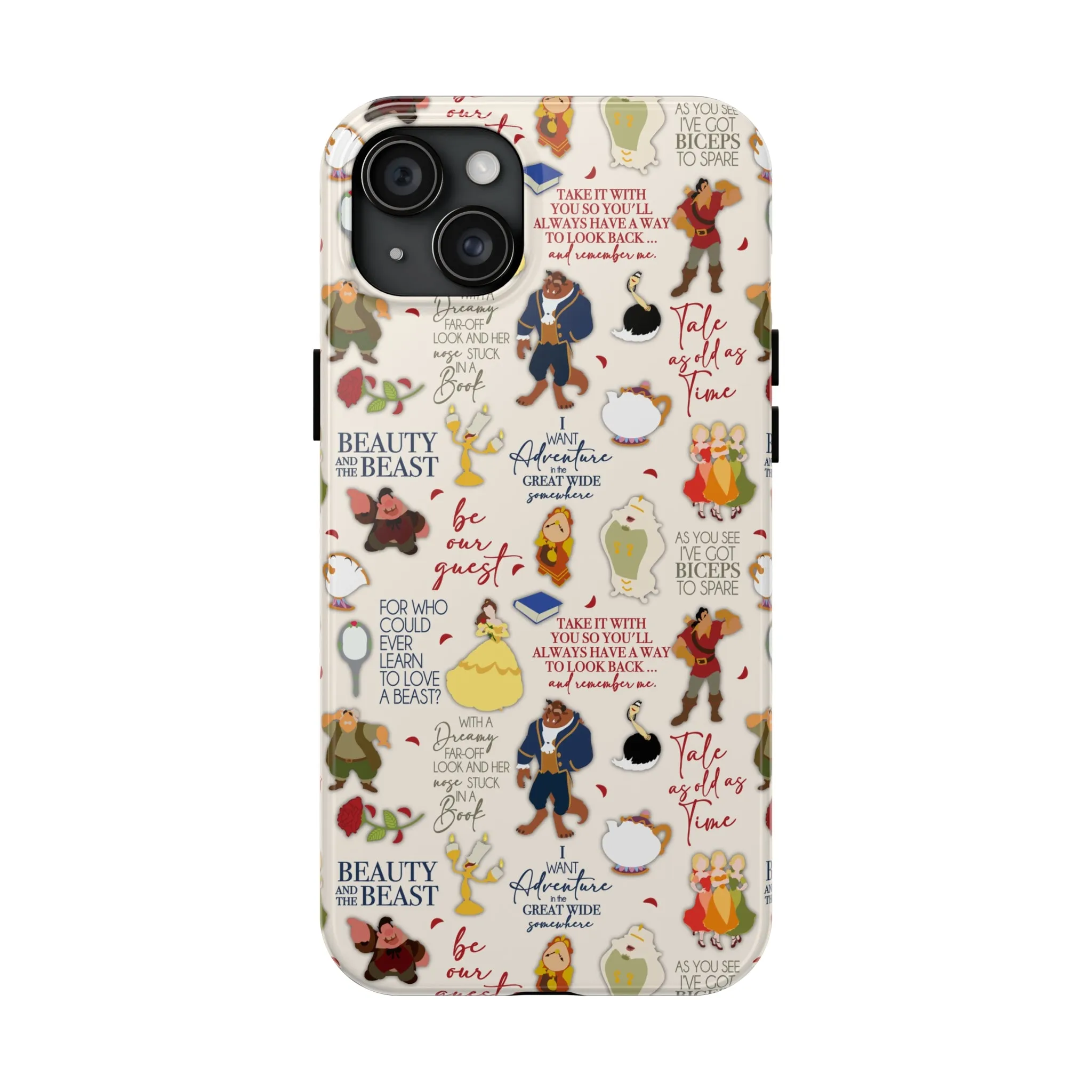 Beauty and the Beast Evermore Quotes Inspired Phone Case Gift Inspired Fan Art Iphone